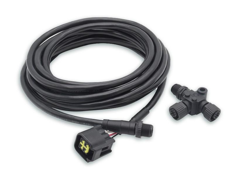 M12防水連接器5芯NMEA2000網絡塑膠接頭輪船屏蔽電源線航空插頭